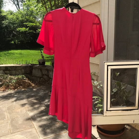 NWT Keepsake Knotted Midi Dress in Raspberry - Picture 4 of 9